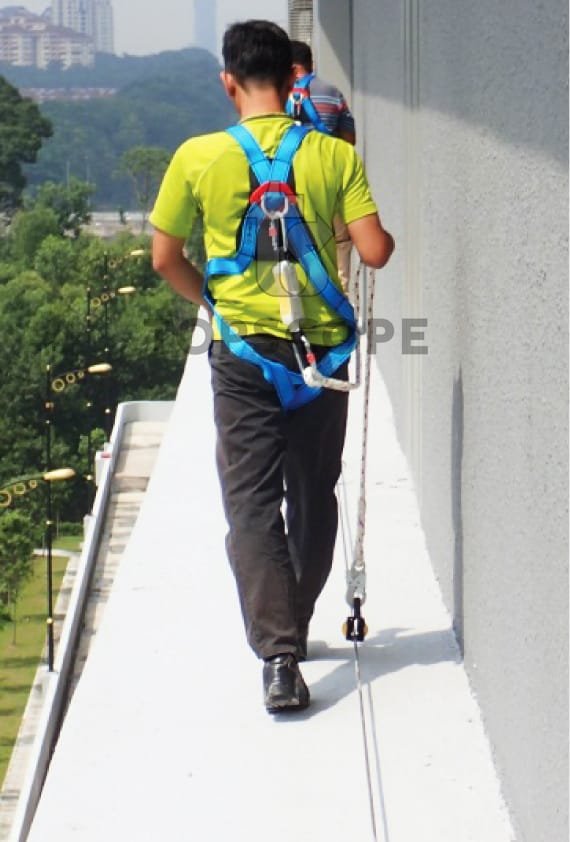 horizontal lifeline fall protection